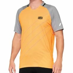 100% Celium Enduro/Trail Trikot Herren Orange/grau