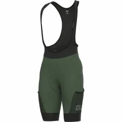 Alé Cycling Alé Cycling Off-Road Gravel Stones Cargo Trägershorts Herren Grün