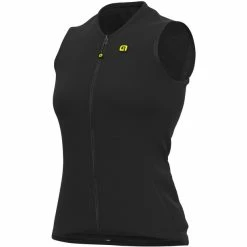 Alé Cycling Alé Cycling Solid Color Block Trikot Ärmellos Damen Schwarz