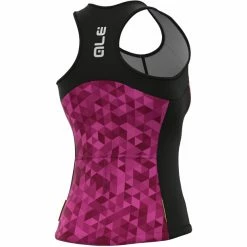 Alé Cycling Alé Cycling Solid Triangles Tank Damen Pink/lila -Cityräder magasin en ligne ale cycling solid triangles tank top women fluo pink violet 4