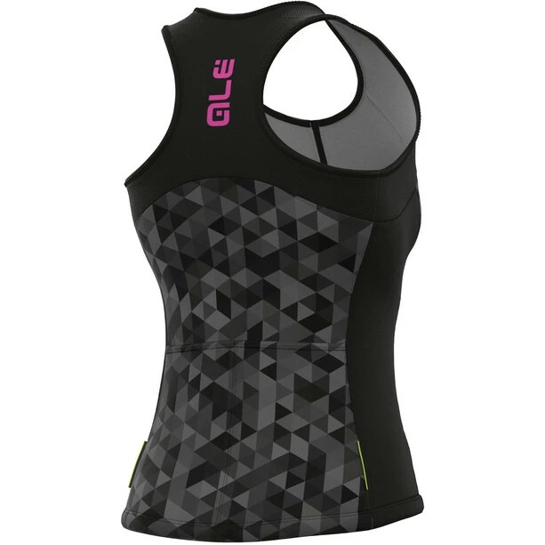 Alé Cycling Alé Cycling Solid Triangles Tank Damen Grau/schwarz 4 Alé Cycling Alé Cycling Solid Triangles Tank Damen Grau/schwarz – Bild 2