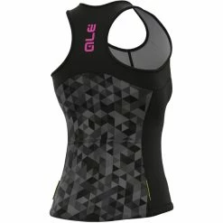 Alé Cycling Alé Cycling Solid Triangles Tank Damen Grau/schwarz 9 Alé Cycling Alé Cycling Solid Triangles Tank Damen Grau/schwarz -Cityräder magasin en ligne ale cycling solid triangles tank top women grey black 4