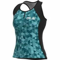 Alé Cycling Alé Cycling Solid Triangles Tank Damen Türkis/grün 8 Alé Cycling Alé Cycling Solid Triangles Tank Damen Türkis/grün -Cityräder magasin en ligne ale cycling solid triangles tank top women turquoise green 3