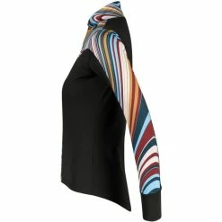 Bioracer Vesper Tempest LT Thermal Langarm Trikot Damen Schwarz/bunt -Cityräder magasin en ligne bioracer vesper tempest lt thermal ls jersey women liquid lola blue 3