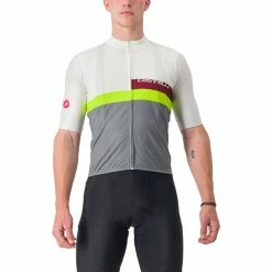 Castelli A Blocco Trikot Herren Weiß/grau