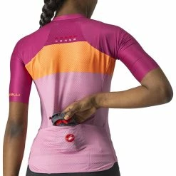 Castelli Aero Pro Trikot Damen Pink/lila -Cityräder magasin en ligne castelli aero pro jersey women pink coral flash magenta 3