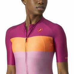 Castelli Aero Pro Trikot Damen Pink/lila -Cityräder magasin en ligne castelli aero pro jersey women pink coral flash magenta 6