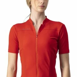 Castelli Anima 3 Kurzarm Trikot Damen Rot -Cityräder magasin en ligne castelli anima 3 ss jersey women red black 5