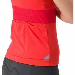 Castelli Anima 4 Kurzarm Trikot Damen Rot -Cityräder magasin en ligne castelli anima 4 sleeveless jersey women hibiscus soft orange 4