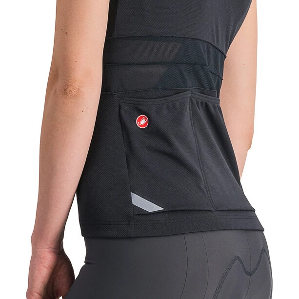 Castelli Anima 4 Kurzarm Trikot Damen Schwarz 5 Castelli Anima 4 Kurzarm Trikot Damen Schwarz – Bild 3