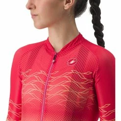 Castelli Climber'S 2.0 Trikot Damen Rot/orange -Cityräder magasin en ligne castelli climbers 20 jersey women hibiscus soft orange 5