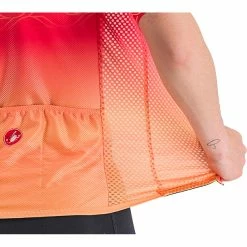 Castelli Climber'S 2.0 Trikot Damen Rot/orange -Cityräder magasin en ligne castelli climbers 20 jersey women hibiscus soft orange 6