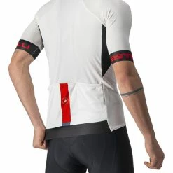 Castelli Entrata VI Trikot Herren Weiß/rot -Cityräder magasin en ligne castelli entrata vi jersey men ivory light black red 5