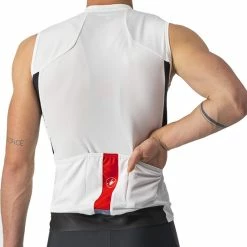 Castelli Entrata VI Ärmelloses Trikot Herren Weiß/schwarz -Cityräder magasin en ligne castelli entrata vi sleeveless jersey men ivory light black red 3