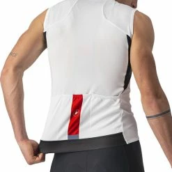 Castelli Entrata VI Ärmelloses Trikot Herren Weiß/schwarz -Cityräder magasin en ligne castelli entrata vi sleeveless jersey men ivory light black red 4