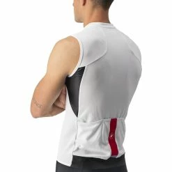Castelli Entrata VI Ärmelloses Trikot Herren Weiß/schwarz -Cityräder magasin en ligne castelli entrata vi sleeveless jersey men ivory light black red 5