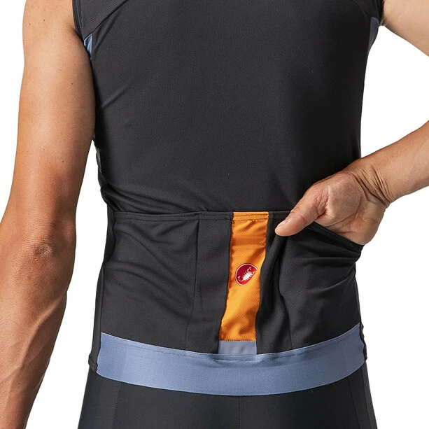 Castelli Entrata VI Ärmelloses Trikot Herren Schwarz/grau 5 Castelli Entrata VI Ärmelloses Trikot Herren Schwarz/grau – Bild 3