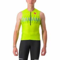 Castelli Free Tri 2 Ärmelloses Oberteil Herren Gelb/schwarz