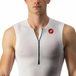 Castelli Free Tri 2 Ärmelloses Oberteil Herren Weiß/schwarz -Cityräder magasin en ligne castelli free tri 2 sl top men white black 5