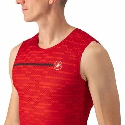 Castelli Insider Trikot Ärmellos Herren Rot -Cityräder magasin en ligne castelli insider sl jersey men dark red 5