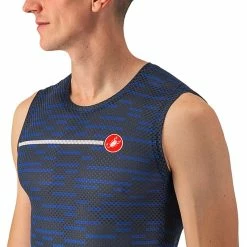 Castelli Insider Trikot Ärmellos Herren Blau -Cityräder magasin en ligne castelli insider sl jersey men savile blue 5