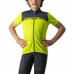 Castelli Neo Prologo Trikot Kinder Gelb/blau