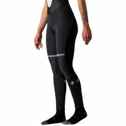 Castelli Polare Trägerhose Damen Schwarz -Cityräder magasin en ligne castelli polare bib tights women black 3