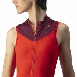 Castelli Solaris Ärmelloses Trikot Damen Rot -Cityräder magasin en ligne castelli solaris sleeveless jersey women red bordeaux 5
