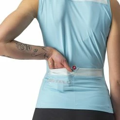 Castelli Solaris Ärmelloses Trikot Damen Türkis -Cityräder magasin en ligne castelli solaris sleeveless jersey women skylight light acqua 3
