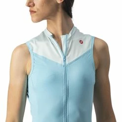 Castelli Solaris Ärmelloses Trikot Damen Türkis -Cityräder magasin en ligne castelli solaris sleeveless jersey women skylight light acqua 5
