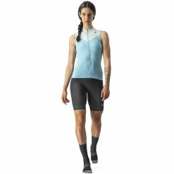 Castelli Solaris Ärmelloses Trikot Damen Türkis -Cityräder magasin en ligne castelli solaris sleeveless jersey women skylight light acqua 6