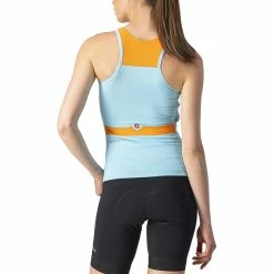 Castelli Top Solaris Ärmelloses Trikot Damen Blau/orange -Cityräder magasin en ligne castelli top solaris sleeveless jersey women blue orange 2