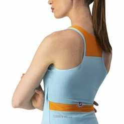 Castelli Top Solaris Ärmelloses Trikot Damen Blau/orange -Cityräder magasin en ligne castelli top solaris sleeveless jersey women blue orange 4