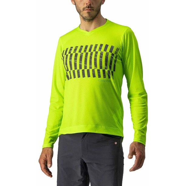 Castelli Trail Tech Langarmtrikot Herren Gelb 3 Castelli Trail Tech Langarmtrikot Herren Gelb