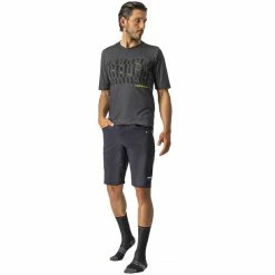 Castelli Trail Tech Tee Herren Grau -Cityräder magasin en ligne castelli trail tech tee men dark gray black electric lime 6