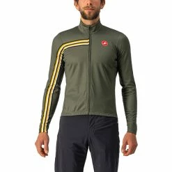Castelli Unlimited Thermal Langarm Trikot Herren Oliv