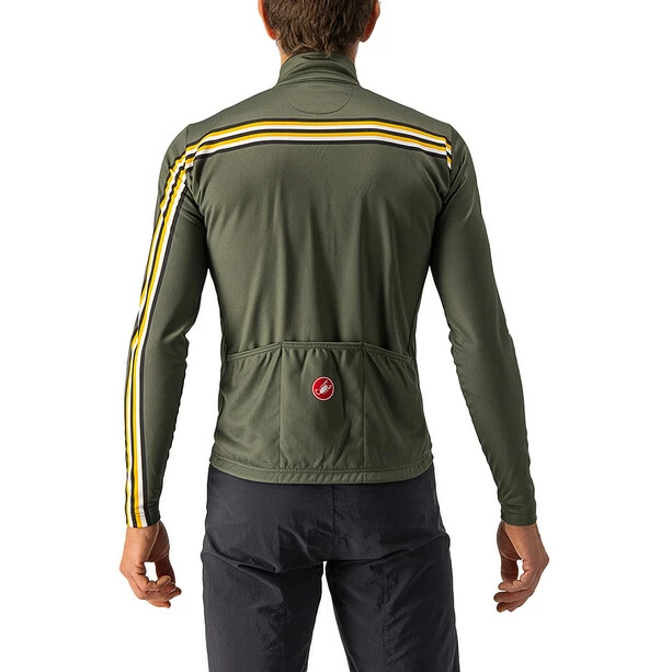 Castelli Unlimited Thermal Langarm Trikot Herren Oliv 4 Castelli Unlimited Thermal Langarm Trikot Herren Oliv – Bild 2
