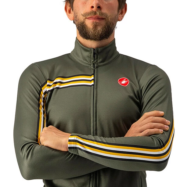 Castelli Unlimited Thermal Langarm Trikot Herren Oliv 7 Castelli Unlimited Thermal Langarm Trikot Herren Oliv – Bild 5