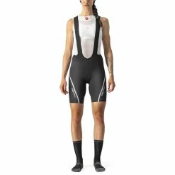 Castelli Velocissima 3 Trägershorts Damen Schwarz/silber