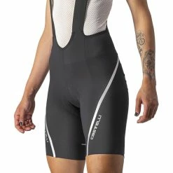 Castelli Velocissima 3 Trägershorts Damen Schwarz/silber -Cityräder magasin en ligne castelli velocissima 3 bib shorts women black silver 5
