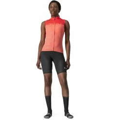 Castelli Velocissima Ärmelloses Trikot Damen Rot/pink -Cityräder magasin en ligne castelli velocissima sleeveless jersey women coral flash brilliant pink 6