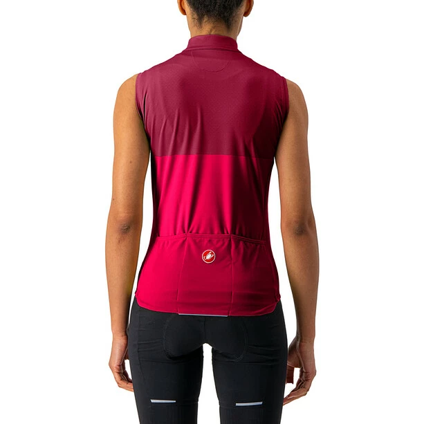 Castelli Velocissima Kurzarm Trikot Damen Rot 4 Castelli Velocissima Kurzarm Trikot Damen Rot – Bild 2