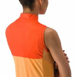 Castelli Velocissima Kurzarm Trikot Damen Orange -Cityräder magasin en ligne castelli velocissima sleeveless jersey women soft orange scarlet lava 4