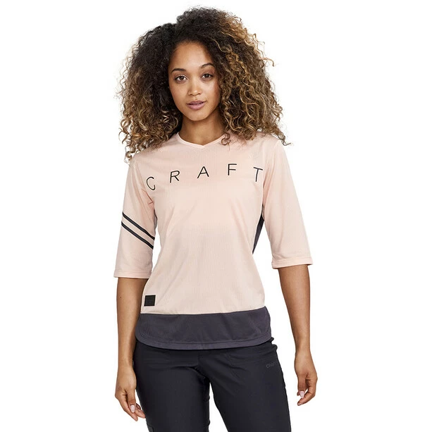 Craft Core Offroad XT Kurzarm Trikot Damen Pink/grau 4 Craft Core Offroad XT Kurzarm Trikot Damen Pink/grau – Bild 2