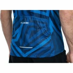 Cube ATX CMPT Kurzarm Trikot Mit Durchgehendem Reißverschluss Herren Blau -Cityräder magasin en ligne cube atx cmpt full zip ss jersey men blue 5