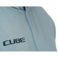 Cube ATX CMPT Kurzarm Trikot Mit 1/2 Reißverschluss Herren Grau -Cityräder magasin en ligne cube atx cmpt half zip ss jersey men grey 5