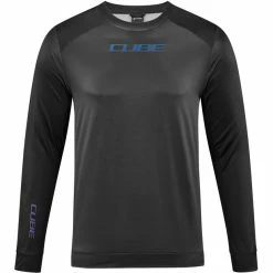 Cube ATX Rundhals Langarm Trikot Herren Schwarz