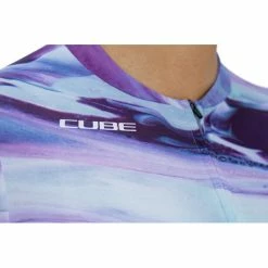 Cube Blackline Art Kurzarm Trikot Damen Blau/weiß -Cityräder magasin en ligne cube blackline art ss jersey women pattern 5