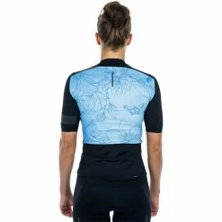 Cube Blackline Kurzarm Trikot Damen Blau -Cityräder magasin en ligne cube blackline ss jersey women blue pattern 3
