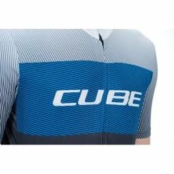 Cube Teamline CMPT Kurzarm Trikot Herren Schwarz/blau -Cityräder magasin en ligne cube teamline cmpt ss jersey men blacknbluengrey 5
